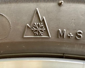 Pictogramme 3PMSF sur pneu hiver